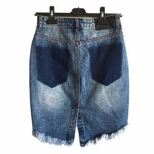 ONE TEASPOON High Waisted Denim Skirt Blue 26